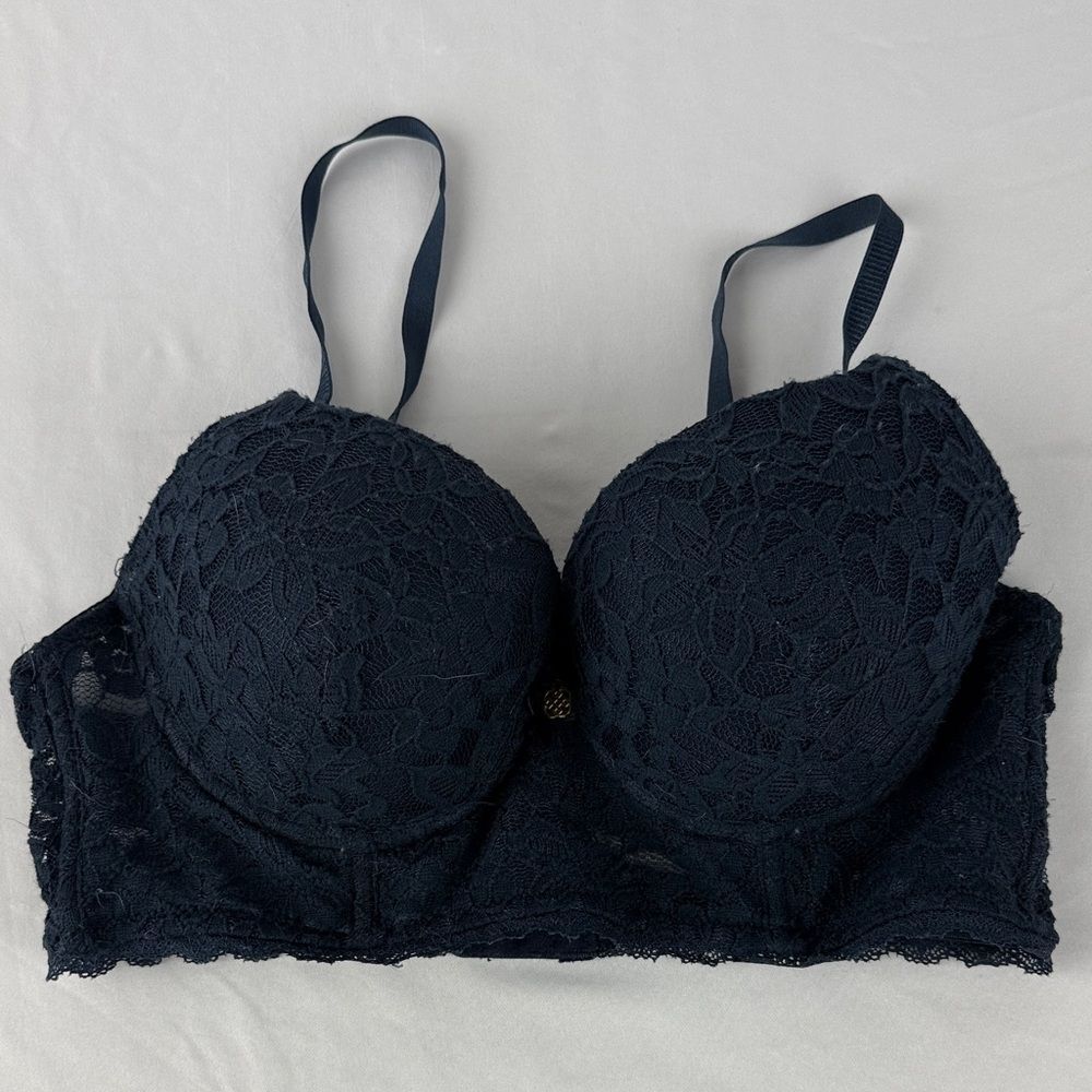 Daisy Fuentes Navy Blue Lace Bra